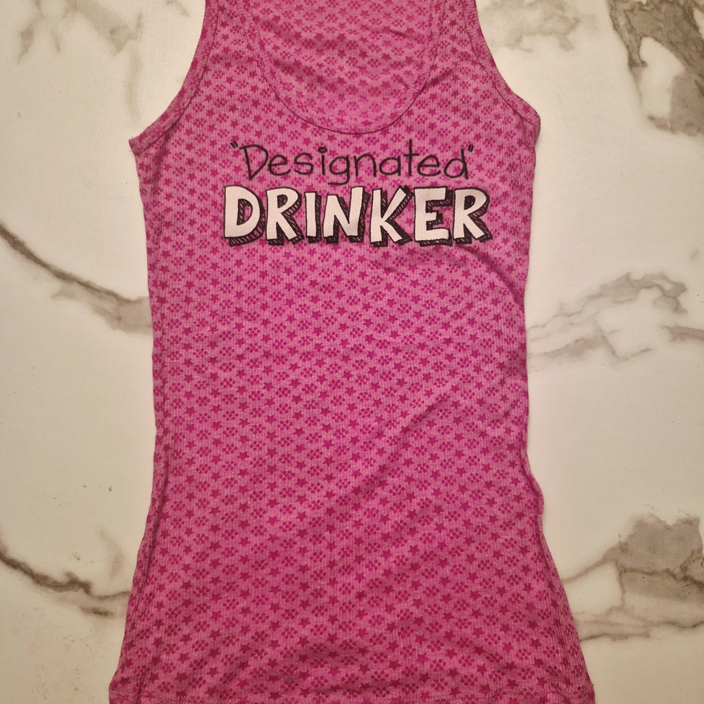 21st Birthday Shirt DESIGNATED DRINKER  Tank Top